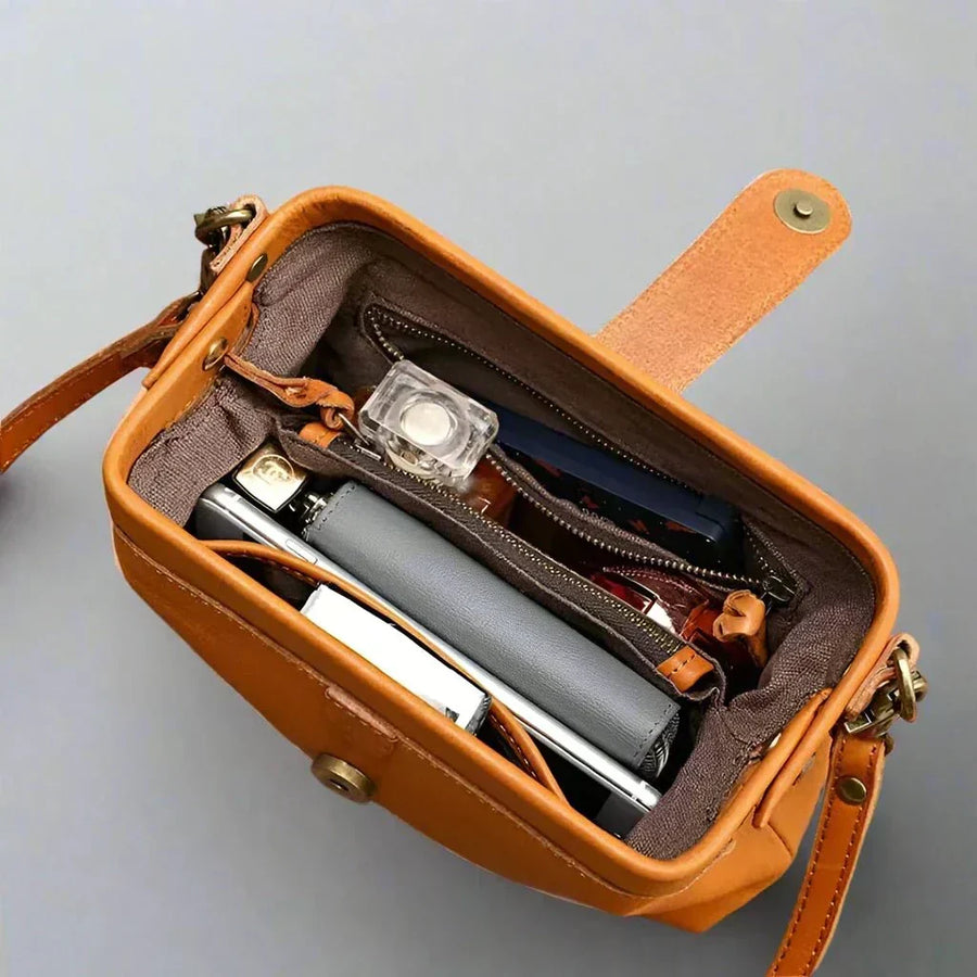 Eclipse Charm | Refined Leather Shoulder Bag